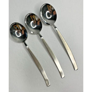 New Wave by Myco Stainless Flatware Replacement set 3 Spoons